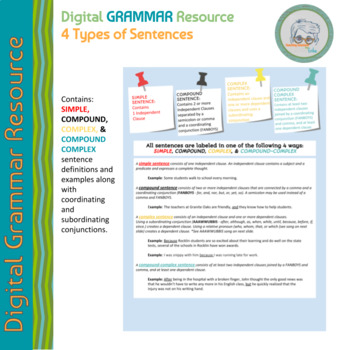 Preview of Digital Grammar 4 Types of Sentences