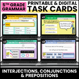 Digital Grammar Activities - Interjections, Conjunctions, 