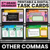 Digital Grammar Activities - Other Comma Uses - 5th Grade 