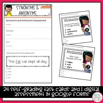 Grammar Fifth Grade Activities: Synonyms and Antonyms - Not So