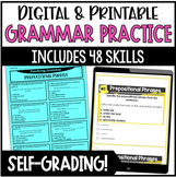 4th Grade Grammar Practice - Digital Grammar Google Forms 