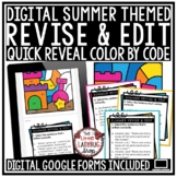 Digital Grammar Summer Color By Code Revise and Edit Punct