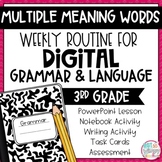 Digital Grammar Third Grade Activities: Multiple Meaning Words