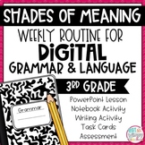 Digital Grammar Third Grade Activities: Shades of Meaning