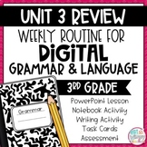 Digital Grammar Third Grade Activities: Unit 3 Review