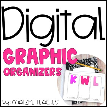 Preview of Digital Graphic Organizers- Distance Learning