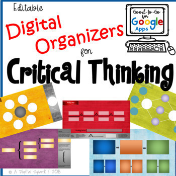 Preview of Digital Graphic Organizers for Critical Thinking