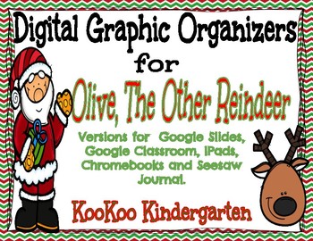 Preview of Digital Graphic Organizers for Olive, The Other Reindeer
