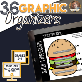 Preview of Digital Graphic Organizers | Opinion Writing Story Elements Vocabulary