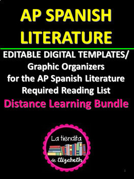 Preview of Digital Graphic Organizers for the AP Spanish Literature Required Readings