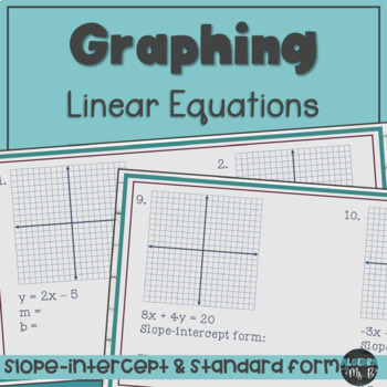 Preview of Digital Graphing Linear Equations Activity 