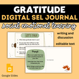 Digital Gratitude Journal - Middle School SEL