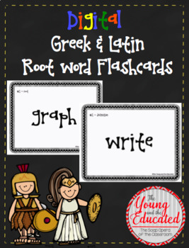Preview of Digital Greek and Latin Root Word Flashcards