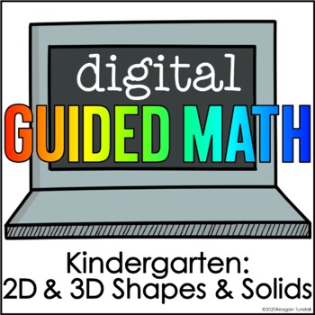 Preview of Digital Guided Math Kindergarten 2D & 3D Shapes & Solids