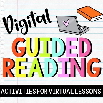 Preview of Digital Guided Reading Word Work, Comprehension, Vocab, Fiction & NF