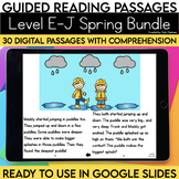 Digital Guided Reading Passages Bundle | Level E-J | Sprin