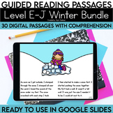 Digital Guided Reading Passages Bundle | Level E-J | Winte