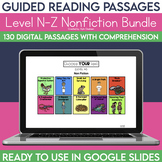 Digital Guided Reading Passages Bundle: Level N-Z (Non Fiction)