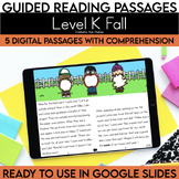 Digital Guided Reading Passages: Level K Fall Mini Pack Di