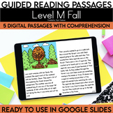Digital Guided Reading Passages: Level M Fall Mini Pack Di