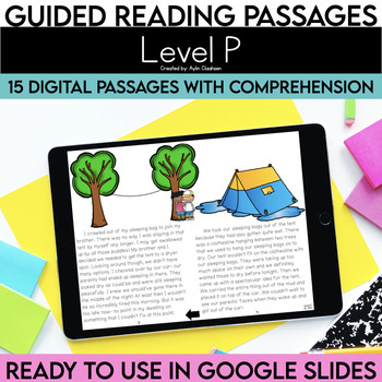 Preview of Level P Digital Resources Guided Reading Passages with Comprehension Questions