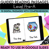 Digital Guided Reading Passages: Level Pre-A