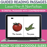 Digital Guided Reading Passages: Level Pre-A (Non Fiction)