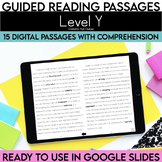 Digital Guided Reading Passages: Level Y