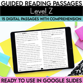 Digital Guided Reading Passages: Level Z
