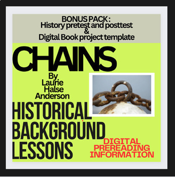 Preview of  HISTORICAL BACKGROUND Intro & EDITABLE BOOK REPORT for novel CHAINS
