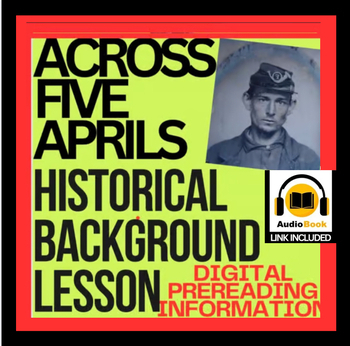 Preview of Digital HISTORICAL BACKGROUND  INTRO: Across Five Aprils photos, music, maps ppt