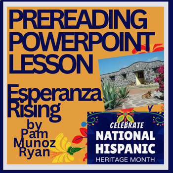 Preview of Digital HISTORICAL BACKGROUND INTRODUCTION  ESPERANZA RISING Hispanic Heritage
