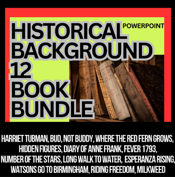 Preview of Digital HISTORICAL BACKGROUND INTRODUCTION to twelve novels photos,maps,music