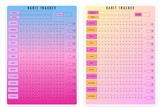Digital Habit Tracker / Printable Habit Tracker / Yearly by Month