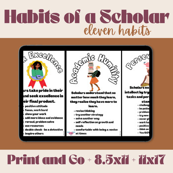 Preview of Digital Habits of a Scholar Google Slides