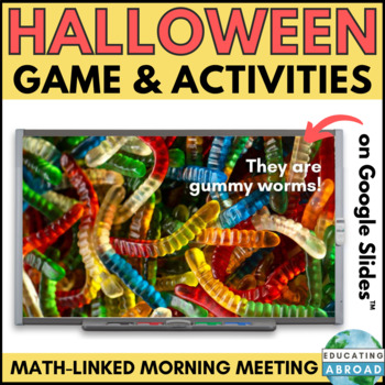 Preview of Digital Halloween Candy Math Activities: Learn Data Collection and Graphing