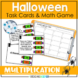 Digital Halloween Math Game or Task Cards for 3rd Grade Mu