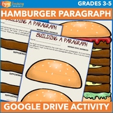 Digital Hamburger Paragraph Writing Activity & Graphic Org