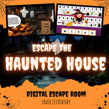 Preview of Digital Haunted House Escape Room (Google Slides)