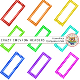 Digital Headers - Crazy Chevron Headers - 9 Headers / Banners