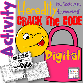 Preview of Digital Heredity and Punnett Squares Crack the Code and Escape Challenge