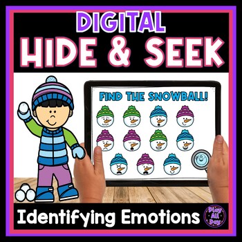 Preview of Digital Hide and Seek | Find the Snowball| Winter Social Emotional Learning