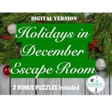Digital Holidays in December Escape Room on Google Drive (