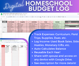 Digital Homeschool Budget Log - Track Curriculum, Activiti