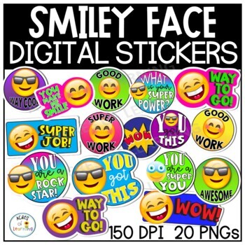 125 x Fantastic! Emoticon Reward Stickers. Great Job!, Fantastic!,  Brilliant!, Super Effort, Superb! School Stickers