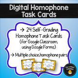 Digital Homophone Task Cards (Pairs) | Distance Learning (