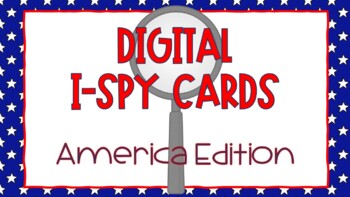 Preview of Digital I-Spy Cards - America Edition - Google Slides