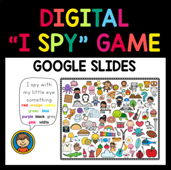 Preview of Digital "I Spy" Game - Google Slides - Vocabulary - Phonemic Awareness