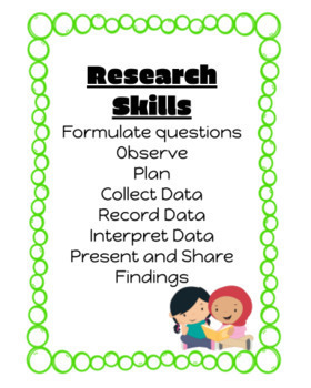 Preview of Digital IB PYP ATL Skill: Research Task Cards
