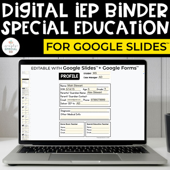 Preview of Digital IEP Binder | Special Education (EDITABLE)